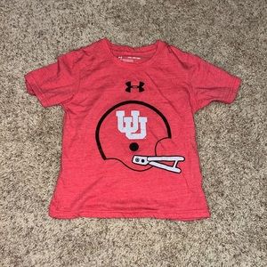 Utah Football Shirt Under Armout Sz Youth XS
